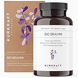Bio Brahmi (180 Kapseln) - 500mg je Kapsel - ETO-getestet & laborgeprüft -...