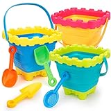 Faltbare Strand Eimer Schloss Schimmel Sand Spielzeug Set für Kinder mit Strand...