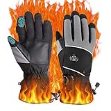 linwtrid Beheizbare Handschuhe für Herren Damen 3 Stufige Beheizte Ski...