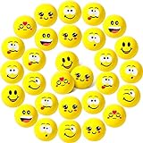30 Stück Antistressball für Kinder Erwachsene Lächeln Gesicht Stress Bälle 1,6 Zoll...