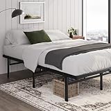 Zinus Justin Bett 90x200 cm - Höhe 36 cm mit Stauraum unter dem Bett - Metall...