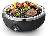 Emerio BGP-115557.1, ultra portabler Holzkohlegrill, ventilatorbetrieben,...