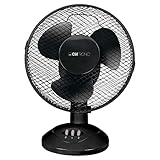 Clatronic® Ventilator mit Schwenkfunktion | Ventilator leise 2 Stufen | Ø 23 cm |...