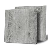 Yenhome 3 Stück 30X30cm PVC Bodenbelag Selbstklebend Holz Grau Vinylboden Grauer...