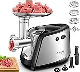 【Upgraded】Aobosi Elektrischer Fleischwolf 3-IN-1 Multi Fleischwolf mit 3...