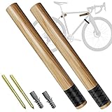 EMTB Fahrrad Wandhalterung，Fahrradhalterung Wand aus Holz，Fahrrad Montageständer mit...