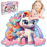 Kinderpuzzle Einhorn Geschenke für Mädchen, 49 Teile Bodenpuzzle für Kinder...