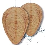 JUXINE Wespennest Attrappe – 2er Set,Wetterbeständig,Hornissennest Attrappe...