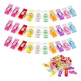 30 Stück Nähklammern Stoffklammern,Nähzubehör Multifunktionale Nähklammern, Nähclips...