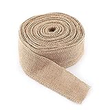 Juteband Sackleinen Jutestoff Stoffrolle Jute Wickelstreifen für DIY Handwerk Vintage...