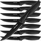 Home Hero Messerset mit Messerschärfer - Scharfe Küchenmesser Set - Steakmesser...