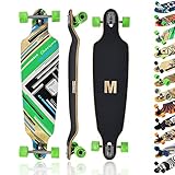 MAXOfit Longboard Charisma Green No. 64 - Drop Down Board mit robustem Deck und...