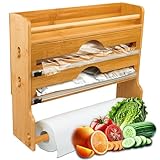 VON STEINEICH® Küchenrollenhalter aus Holz [ohne Bohren] Wandrollenhalter für...