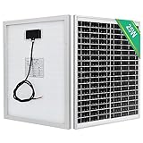 ECO-WORTHY 25 Watt 12 Volt Solarpanel IP65 Wasserdichtes Solarmodul Off Grid...