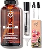 Bionoble Rizinusöl Bio 50ml - 100% Rein, Natürlich, Kaltgepresst - Wimpern,...