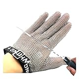 BCPPO Kettenhandschuh Schnittfeste Handschuhe Für Damen Und Herren, Kettenhandschuhe Aus...
