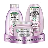 Garnier Wahre Schätze Glättendes Haarpflege-Set für mittellanges bis langes Haar,...