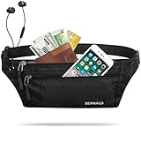 Bauchtasche Sport für Damen und Herren Gürteltasche Flach Hüfttasche...
