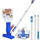 130cm Poolsauger Staubsauger - Pool Sauger mit Bürste & 3 Spirale Schnittstelle...