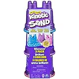 Kinetic Sand Schimmer Sand 3er Pack 340 g - 3 Farben Glitzersand aus Schweden...