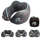 FLOWZOOM® Comfy Nackenhörnchen Nackenkissen Flugzeug & Auto Reise-Kissen aus...