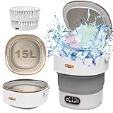 Mini Waschmaschine Faltbare, 15L Faltbare Tragbare Mobile Washing Machine Klein,...