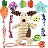 Kapetgo Hundespielzeug, Welpenspielzeug ab 8 Wochen, interaktives Seilspielzeug,...