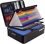 ENGPOW Feuerfeste Dokumententasche mit 13 Fächer 5200℉ A4 Ordner Organizer...