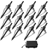 KOUHA Pfeilspitzen 100 Körnern Jagdspitzen 12 Stück Pfeilspitzen für Carbonpfeile...