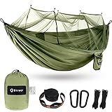 BTRWOR Hängematte Outdoor mit Moskitonetz - Ultraleichte...