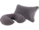 PEARL Aufblasbare Kissen: Aufblasbares Nackenhörnchen und Nackenkissen mit...