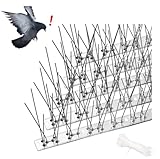 AIQII 5 Meter Taubenabwehr aus Edelstahl 15 Elemente a 33 cm Vogelabwehr Spikes...