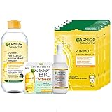 Garnier Skin Geschenkset Vitamin C mit Vitamin C Tuchmaske, Anti-Dark Spot Serum 30 ml,...