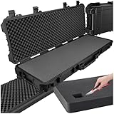 tectake® Gewehrkoffer für Langwaffen, Hardcase Koffer Box leer, Waffenkoffer...