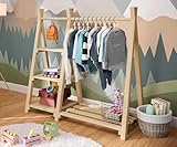 Bellabino Kleiderstange mit Regal für Kinder Ryck, Kleiderständer im...