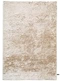 benuta Shaggy Hochflor Teppich Whisper Beige 140x200 cm | Langflor Teppich für...