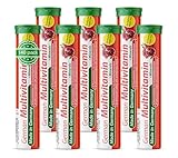 German Multivitamin + Mineralien Brausetabletten 140 Stk. Granatapfelgeschmack...
