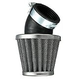 C-FUNN 40Mm 45 Grad Luftfilter Schwarz Für 50Cc 110Cc 125Cc 140Cc Pit Dirt Bike...