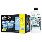 Original Braun Clean + Renew CCR Kartuschen + 1l JaTop Nachfüllung