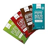 Xucker Schokolade mit Xylit Vegan Mix - No Added Sugar I 4er Set I Pure Vegane I...