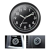 JIZZU Car Clock, Mini Fahrzeug Armaturenbrett Uhr für Auto, Mini Quartz...