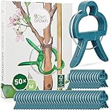 OwnGrown Pflanzen Klammern zum Pflanzen Binden: 50 Klammern für Pflanzen Größe M als...