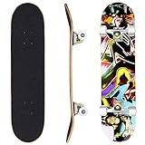 WeSkate Skateboard Komplettboard 79x20cm Holzboard für Anfänger mit ABEC-7...