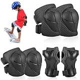 Hejo Kinder Inliner Schoner Set, 6 in 1 Inliner Schützer Kinder Knieschützer...