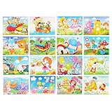 AUAUY 16 Stück Mosaik-Set für Kinder, Unterhaltsame Kunst- und Bastelprojekte für...