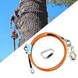 HUKOER 12mm*3m Stahlseilkern-Flip-Line-Kits mit Triple Lock-Karabiner,...