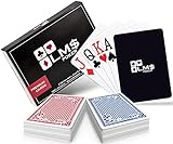 Pokerkarten Plastik Premium mit Cut Card - [2 x] hochwertige Pokerkarten 54...