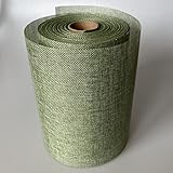 DEKO AS Tischläufer Leinenoptik Shabby Chic in resedagrün Vintagegrün 20 cm 25 Meter...