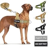 Eyein Hundegeschirr mit Leine für große mittelgroße Hunde, Weich gepolsterter...