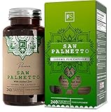 FS Sägepalmenextrakt Hochdosierte Kapseln | Saw Palmetto 3000mg 20:1 Extrakt mit Zink -...